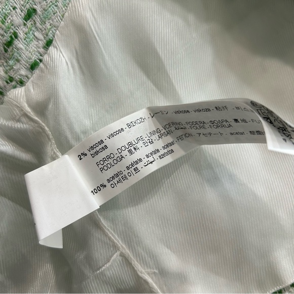 Zara Tweed Short Textured Waistcoat Vest - Picture 9 of 11